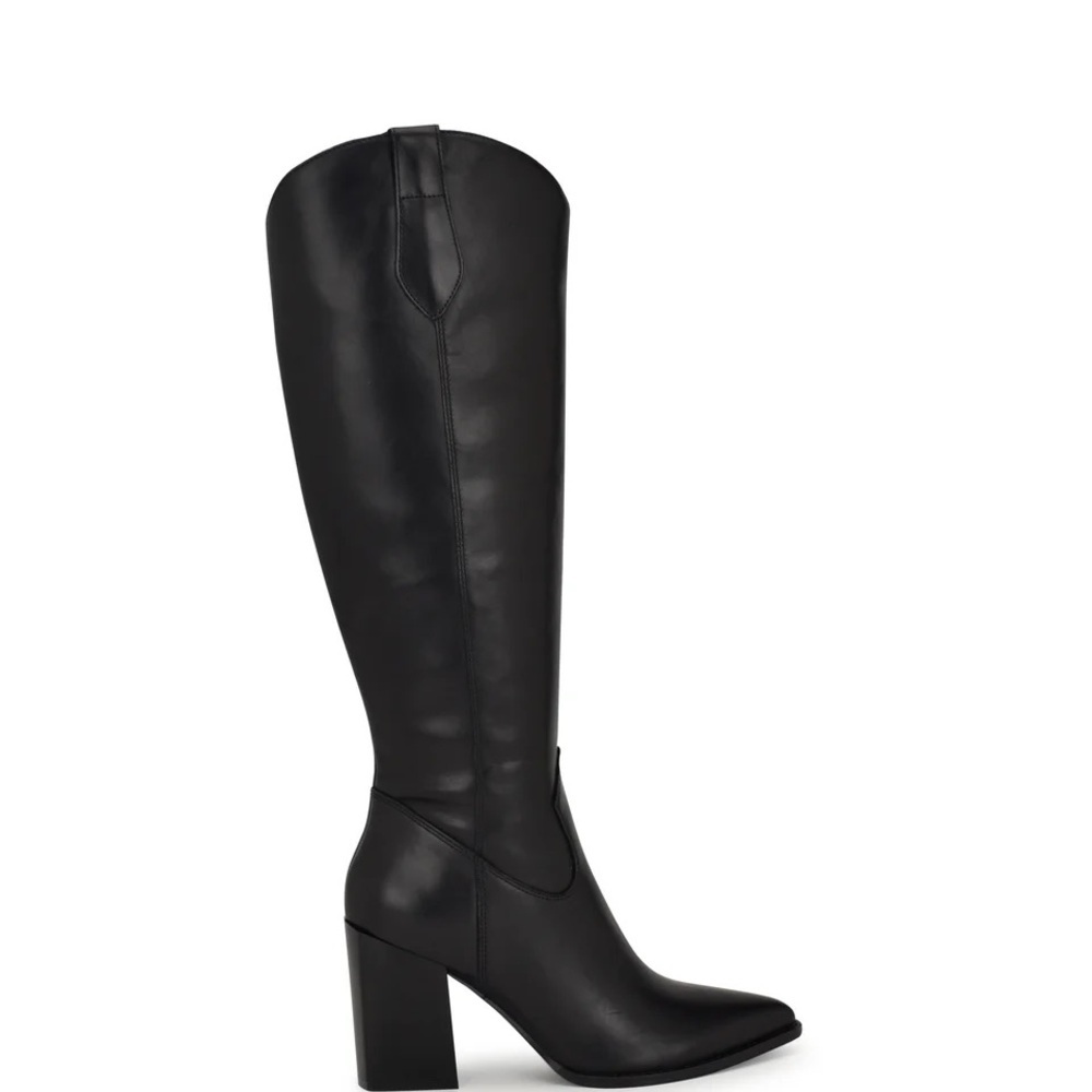 Nine West Bromwel Block Heel Leather Boots​​